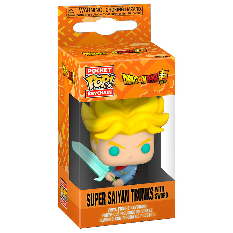 Imagen 1 de Llavero Pocket Pop Dragon Ball Super Saiyan Trunks With Sword