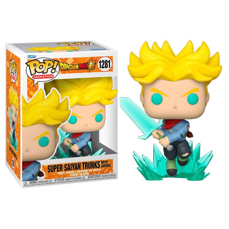 Imagen 3 de Figura Pop Dragon Ball Super Super Saiyan Trunks With Sword