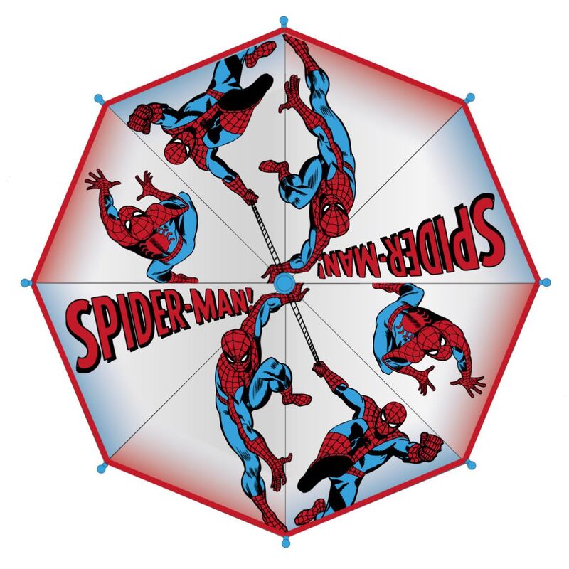 Imagen 1 de Paraguas Manual Burbuja Spiderman Marvel 45Cm