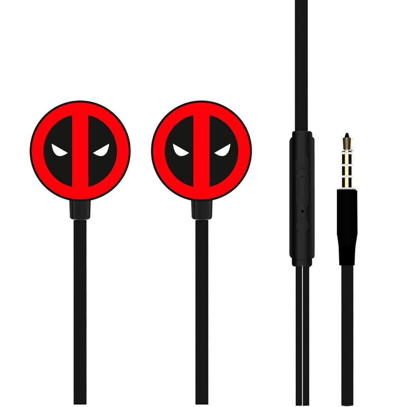 Imagen de Auriculares Deadpool Marvel parte de nuestra colección en Espadas y más, sitio oficial.