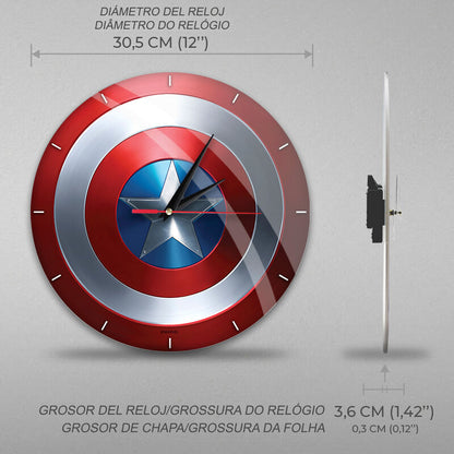 Imagen 3 de Reloj Pared Capitan America Marvel