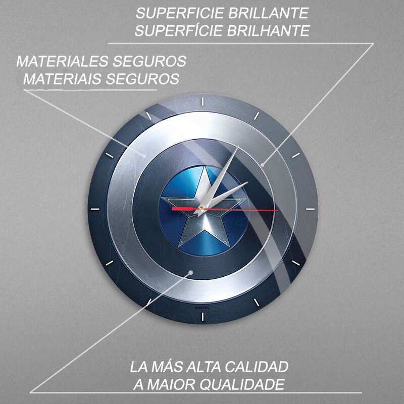 Imagen 4 - Reloj Pared Capitan America Marvel