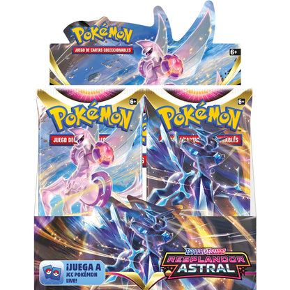 Imagen de Expositor 36 Sobres Cartas Espada Y Escudo 10 Resplandor Astral Pokemon Español parte de nuestra colección en Espadas y más, sitio oficial.