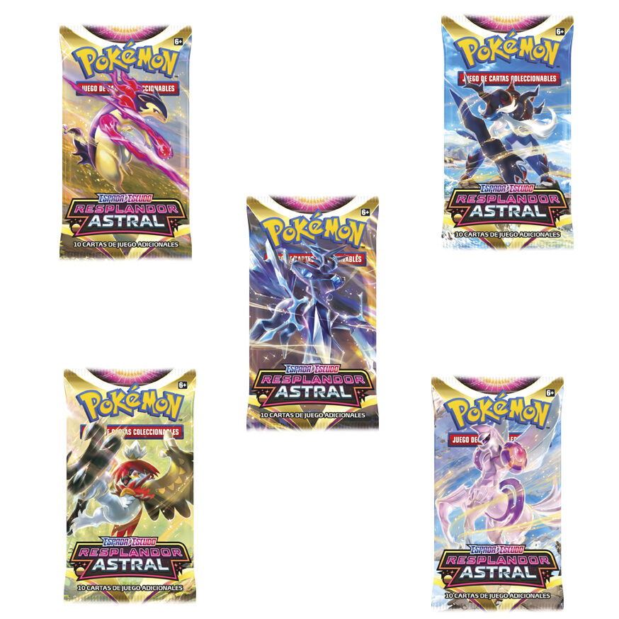 Imagen 4 de Expositor 36 Sobres Cartas Espada Y Escudo 10 Resplandor Astral Pokemon Español