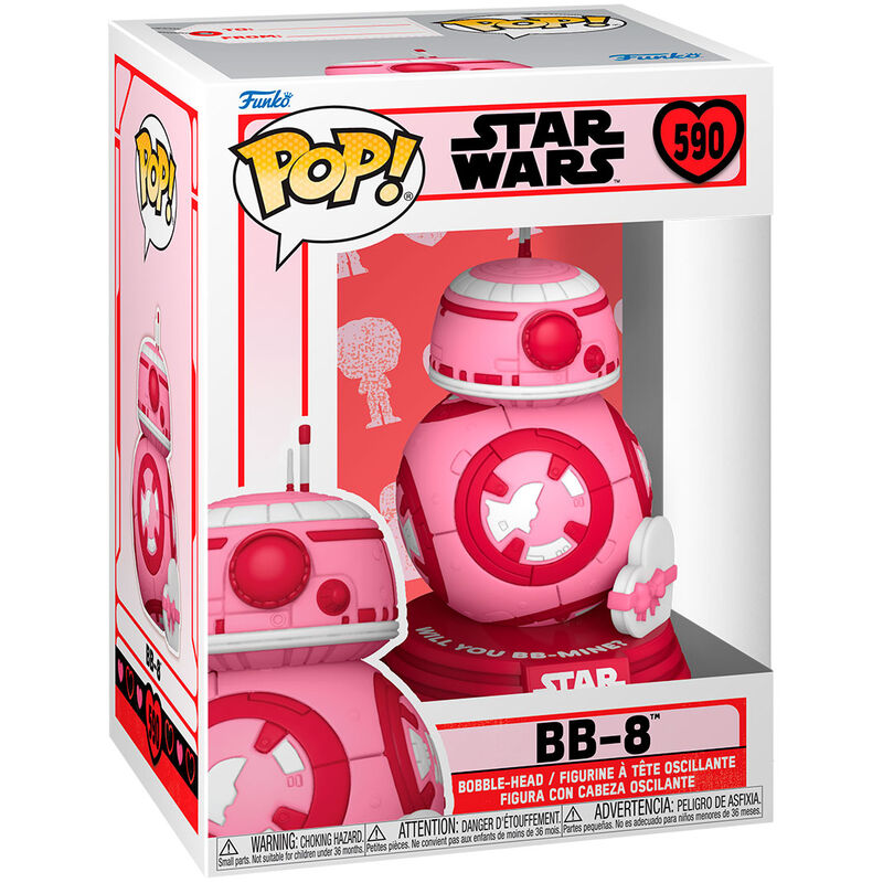 Imagen 1 de Figura Pop Star Wars Valentines Bb-8