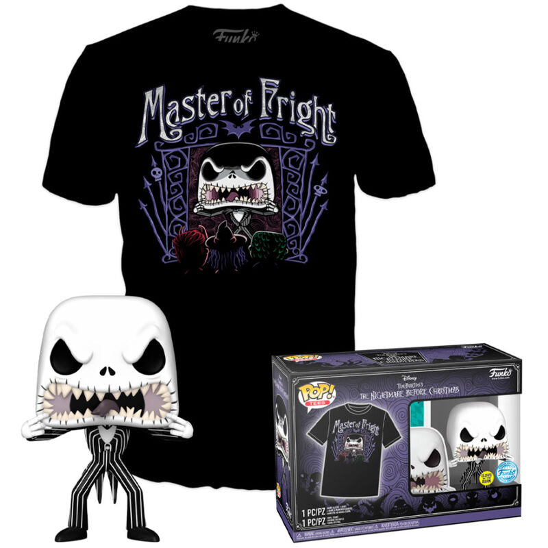 Imagen 1 - Set Figura Pop & Tee Disney Pesadilla Antes De Navidad Jack Skellington Exclusive