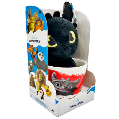 Imagen 2 de Taza + Peluche Toothless Como Entrenar A Tu Dragon 18Cm