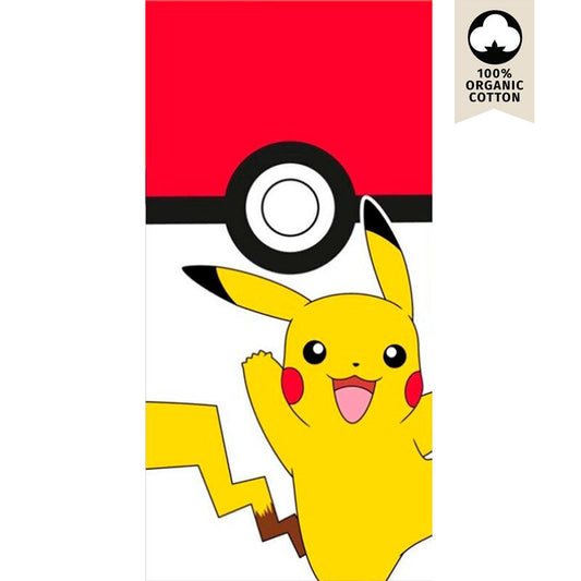 Imagen 1 de Toalla Pikachu Pokeball Pokemon Algodon