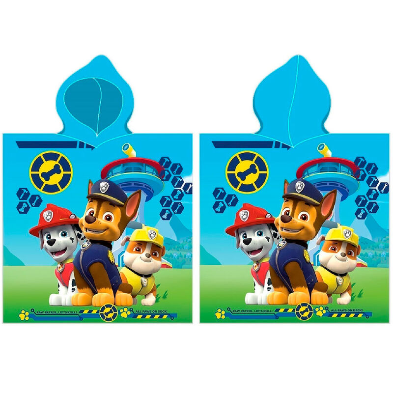 Imagen 1 de Poncho Toalla Patrulla Canina Paw Patrol Microfibra