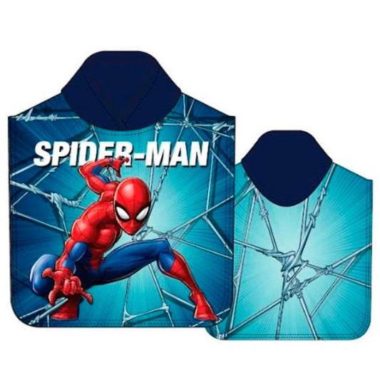 Imagen 1 de Poncho Toalla Spiderman Marvel Microfibra 2