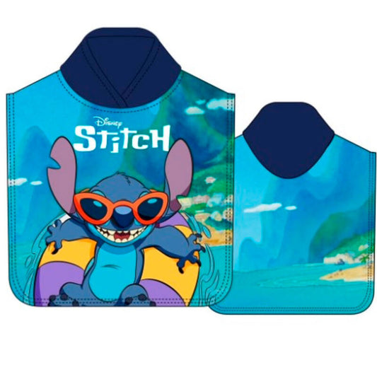 Imagen 1 de Poncho Toalla Stitch Disney Microfibra