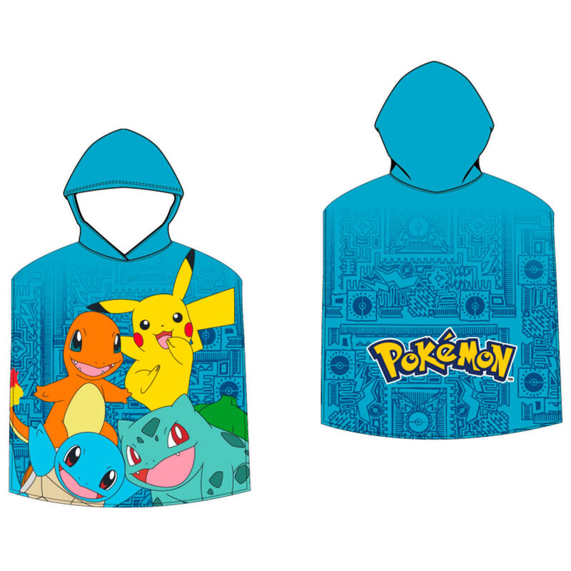 Imagen 1 de Poncho Toalla Pokemon Microfibra