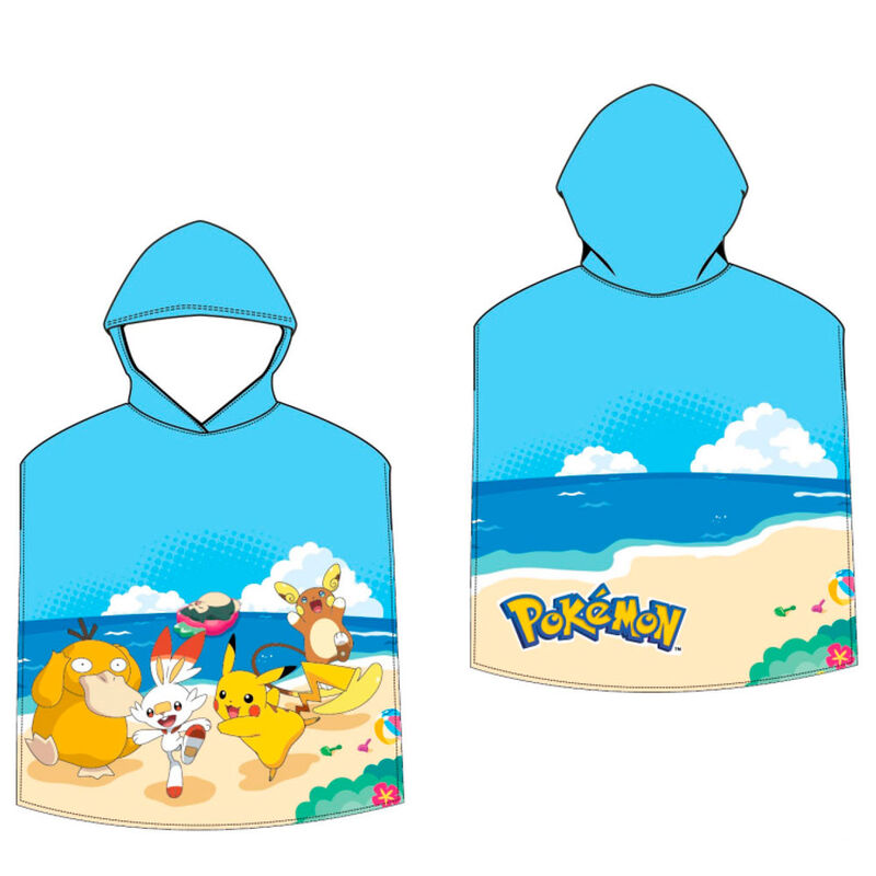 Imagen 1 de Poncho Toalla Pokemon Microfibra 2