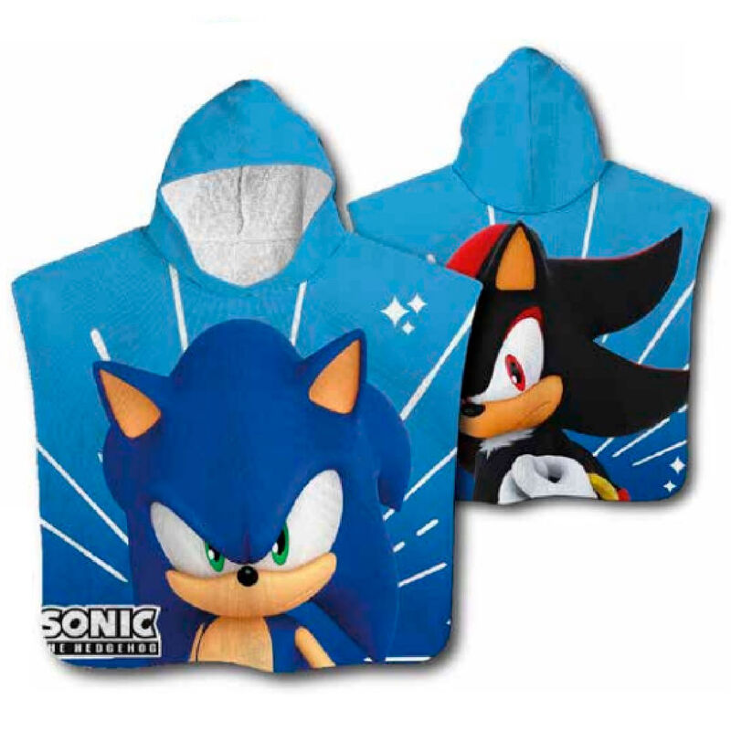 Imagen 1 de Poncho Toalla Sonic The Hedgehog Microfibra