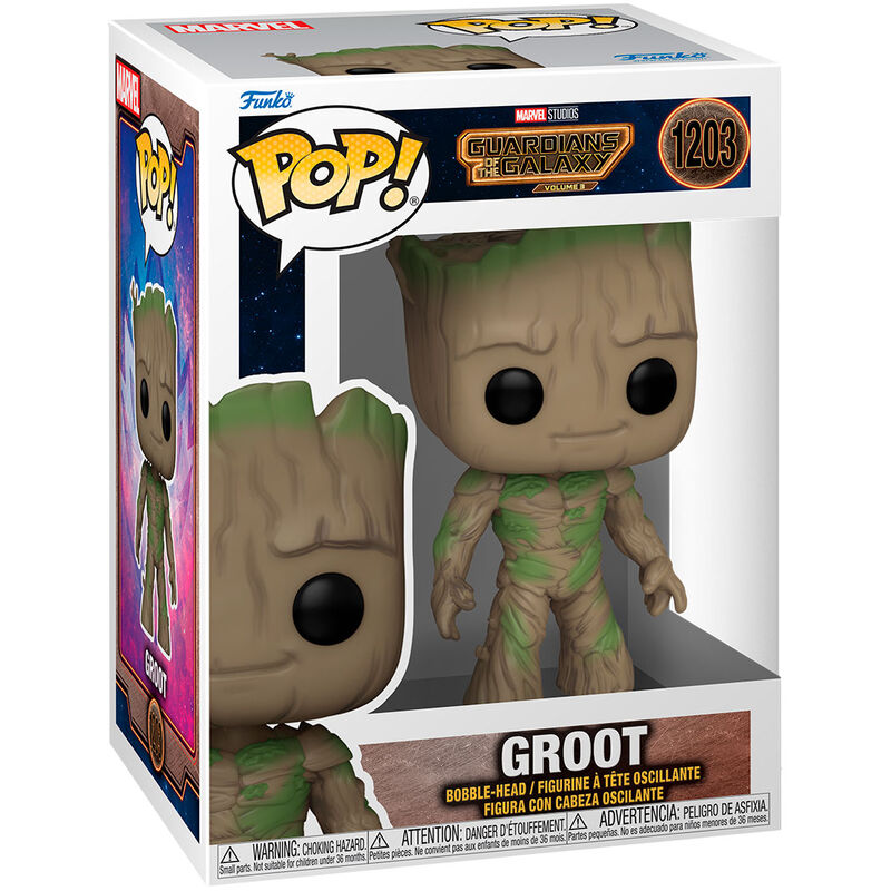Imagen de Figura Pop Marvel Guardianes De La Galaxia 3 Groot parte de nuestra colección en Espadas y más, sitio oficial.