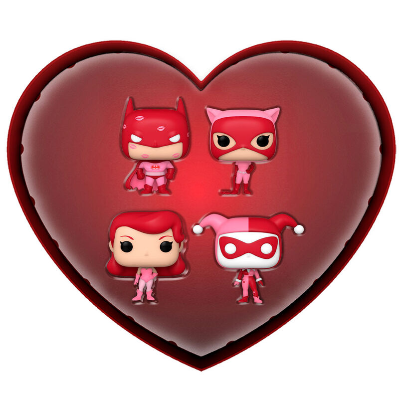 Imagen 1 de Caja Metalica 4 Pocket Pop Dc Comics San Valentin