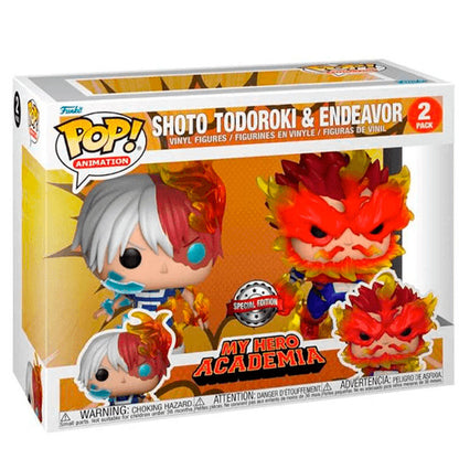 Imagen 2 de Blister 2 Figuras Pop My Hero Academia Shoto Todoroki & Endeavor Exclusive