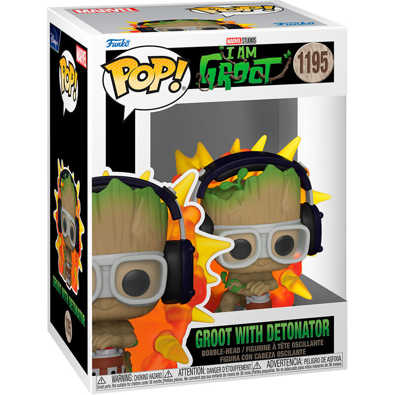 Imagen 1 de Figura Pop Marvel I Am Groot - Groot With Detonator