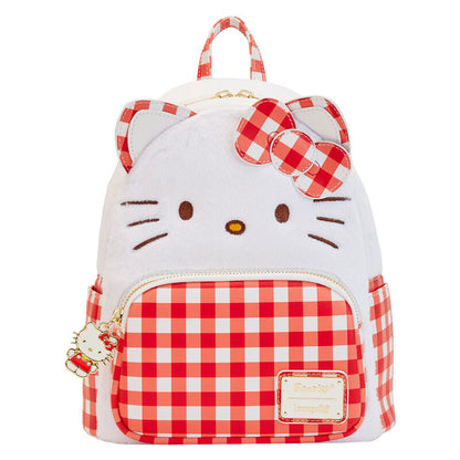 Imagen 1 - Mochila Gingham Hello Kitty Sanrio Loungefly 26Cm