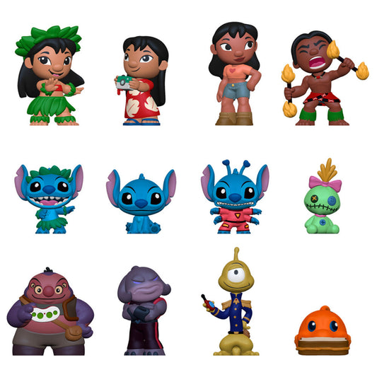 Imagen 1 de Expositor 12 Figuras Mystery Minis Disney Lilo And Stitch Surtido