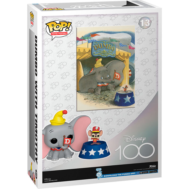 Imagen de Figura Pop Movie Poster Disney 100Th Anniversary Dumbo parte de nuestra colección en Espadas y más, sitio oficial.