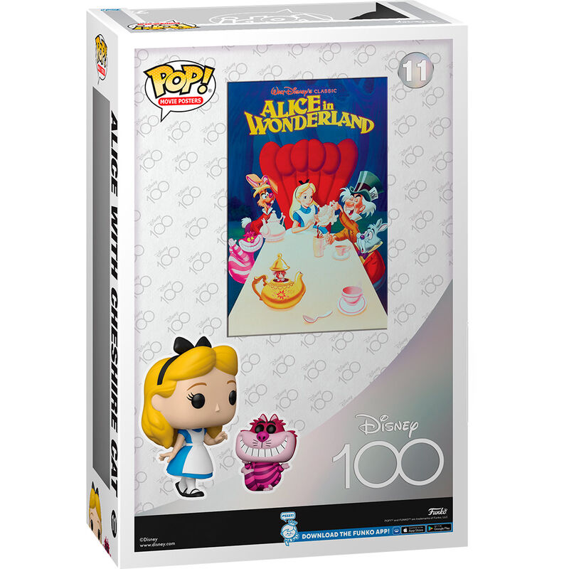 Imagen 3 de Figura Pop Movie Poster Disney 100Th Anniversary Alicia En El Pais De Las Maravillas