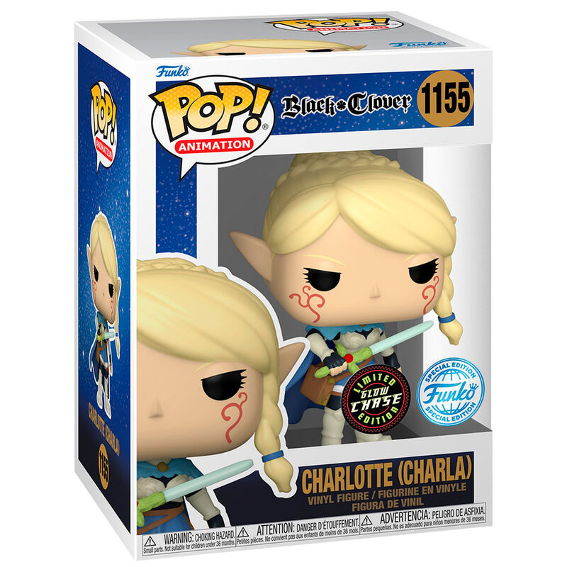 Imagen de Figura Pop Black Clover Charlotte Chase Exclusive parte de nuestra colección en Espadas y más, sitio oficial.