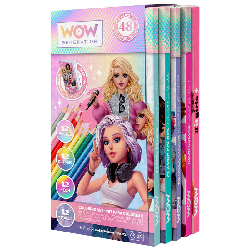 Imagen de Set Colorear Con Libreta Wow Generation parte de nuestra colección en Espadas y más, sitio oficial.