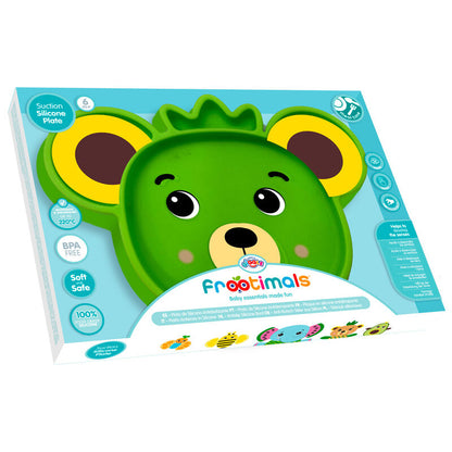 Imagen 2 de Plato Silicona Antideslizante Bubba Tropibear Frootimals