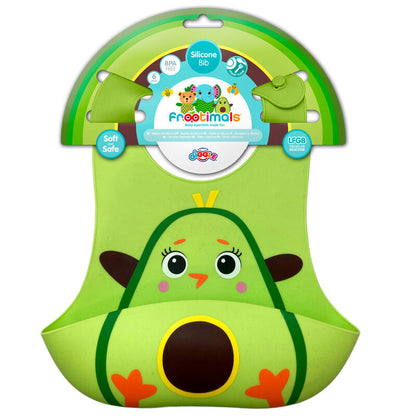 Imagen 2 de Babero Silicona Miss Pio Chickicado Frootimals