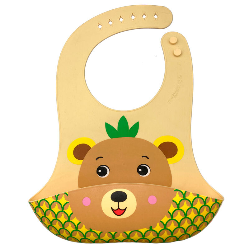 Imagen 1 - Babero Silicona Bubba Tropibear Frootimals