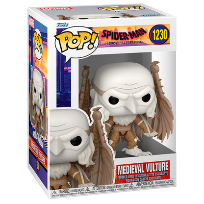 Imagen de Figura Pop Marvel Spiderman Across The Spiderverse Medieval Vulture parte de nuestra colección en Espadas y más, sitio oficial.