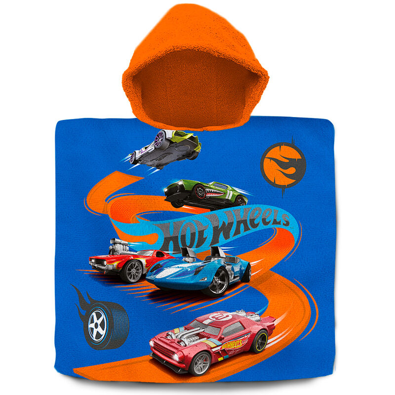 Imagen 1 de Poncho Toalla Hot Wheels Algodon