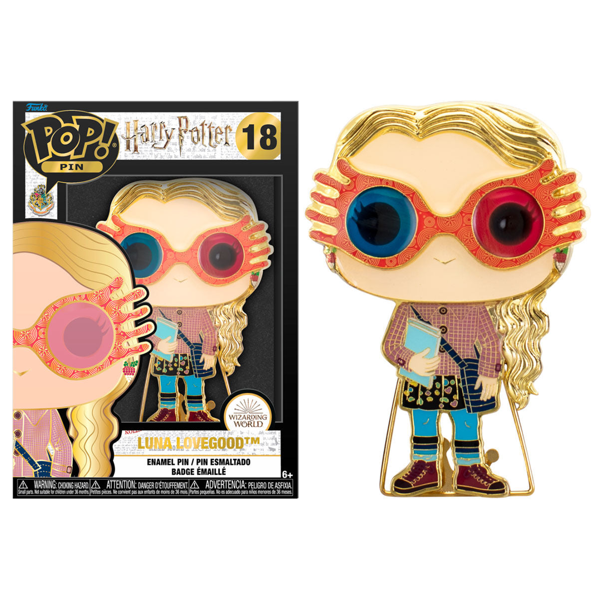 Imagen 2 de Pack 12 Pins Harry Potter Luna Lovegood 10Cm 11 + 1 Chase