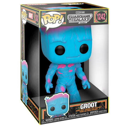 Imagen 1 de Figura Pop Marvel Guardians Of The Galaxy 3 Groot Black Light Exclusive 25Cm