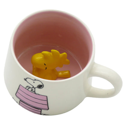 Imagen 2 de Taza Figura 3D Caseta Rosa Snoopy 355Ml