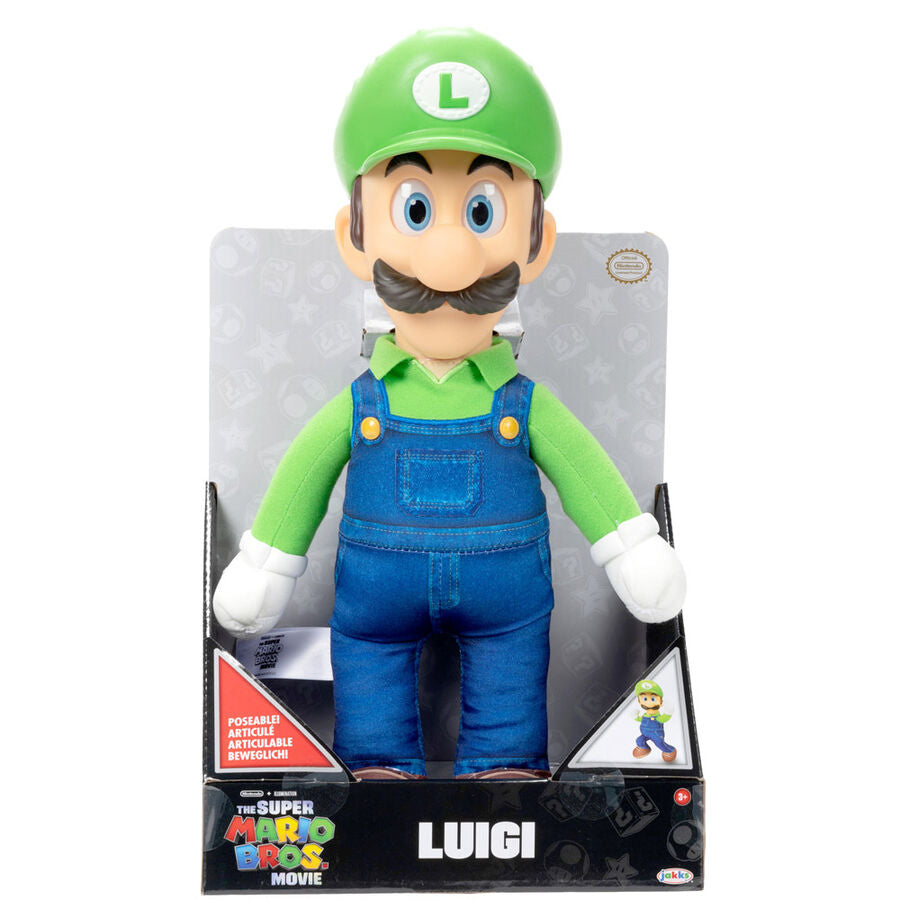 Imagen 1 de Peluche Luigi La Pelicula Super Mario Bros 30Cm