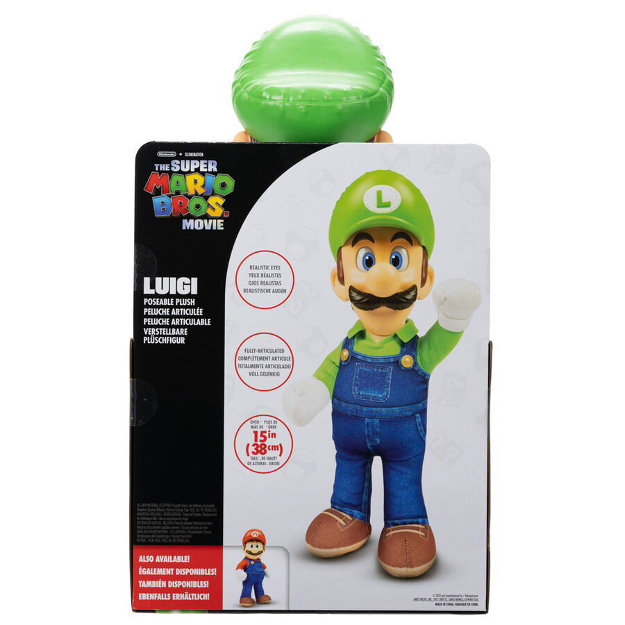 Imagen 8 de Peluche Luigi La Pelicula Super Mario Bros 30Cm