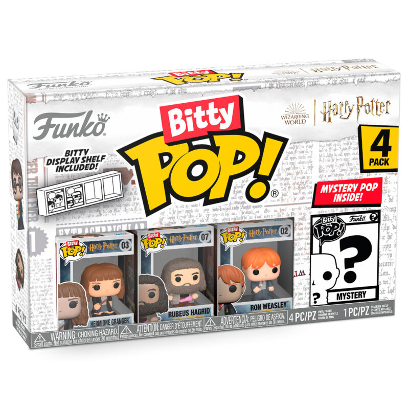 Imagen 1 de Blister 4 Figuras Bitty Pop Harry Potter Hermione