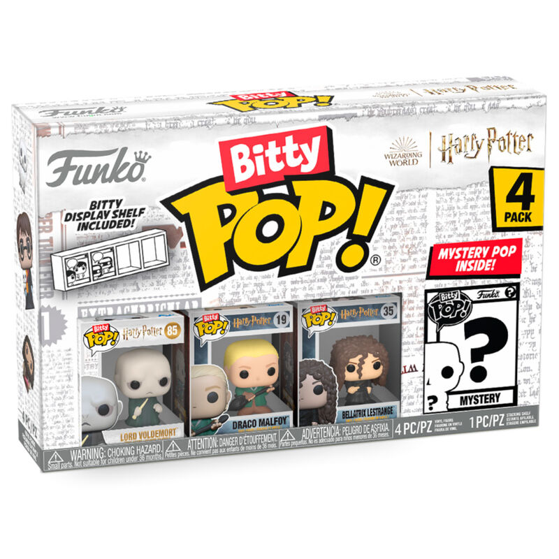 Imagen 1 de Blister 4 Figuras Bitty Pop Harry Potter Voldemort