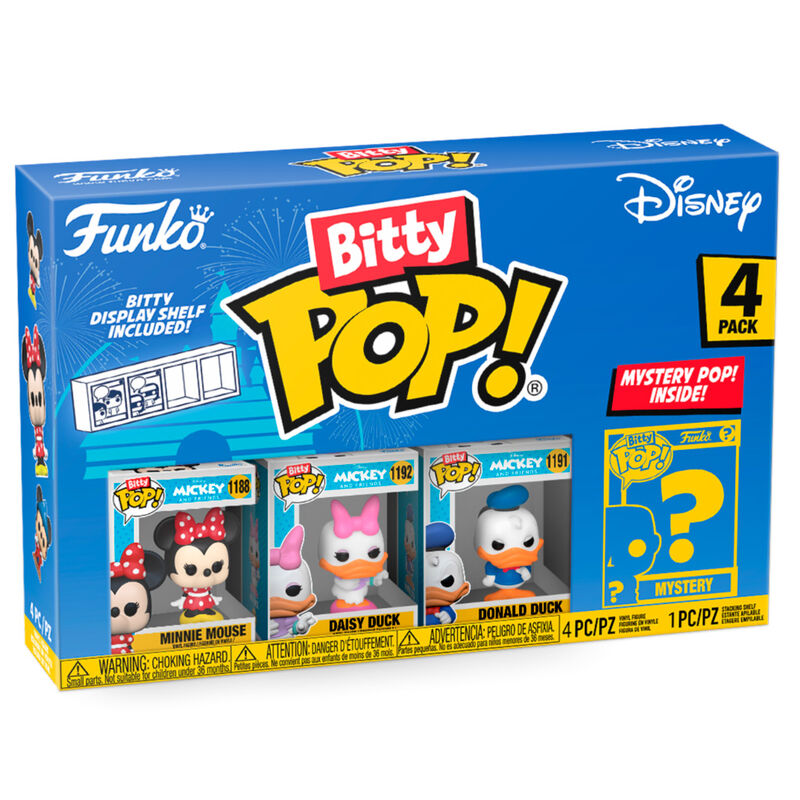 Imagen 1 de Blister 4 Figuras Bitty Pop Disney Minnie