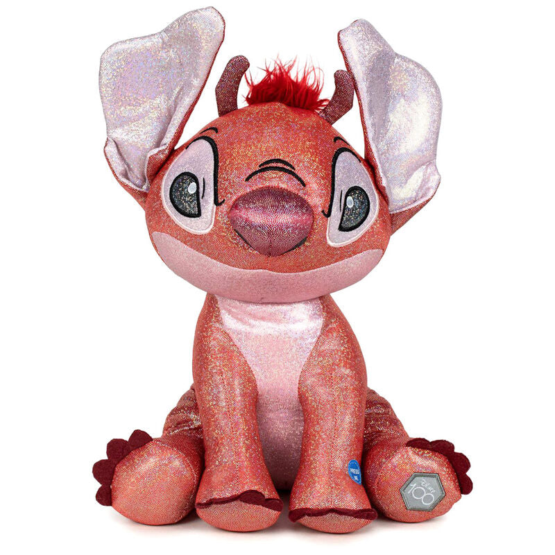 Imagen de Peluche Leroy Stitch Glitter 100Th Anniversary Disney 28Cm parte de nuestra colección en Espadas y más, sitio oficial.