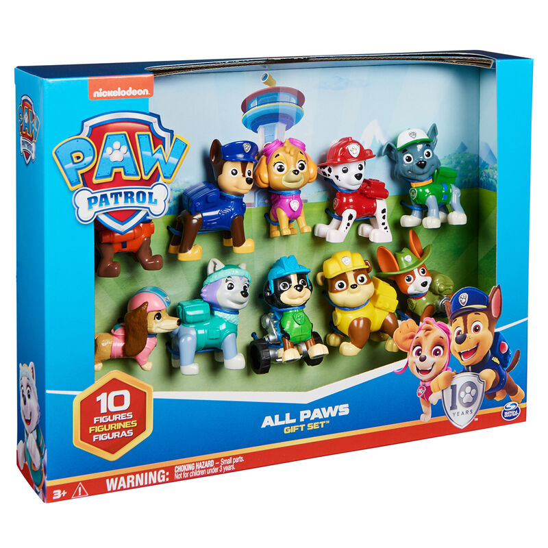 Imagen 2 de Blister 10 Figuras Patrulla Canina Paw Patrol