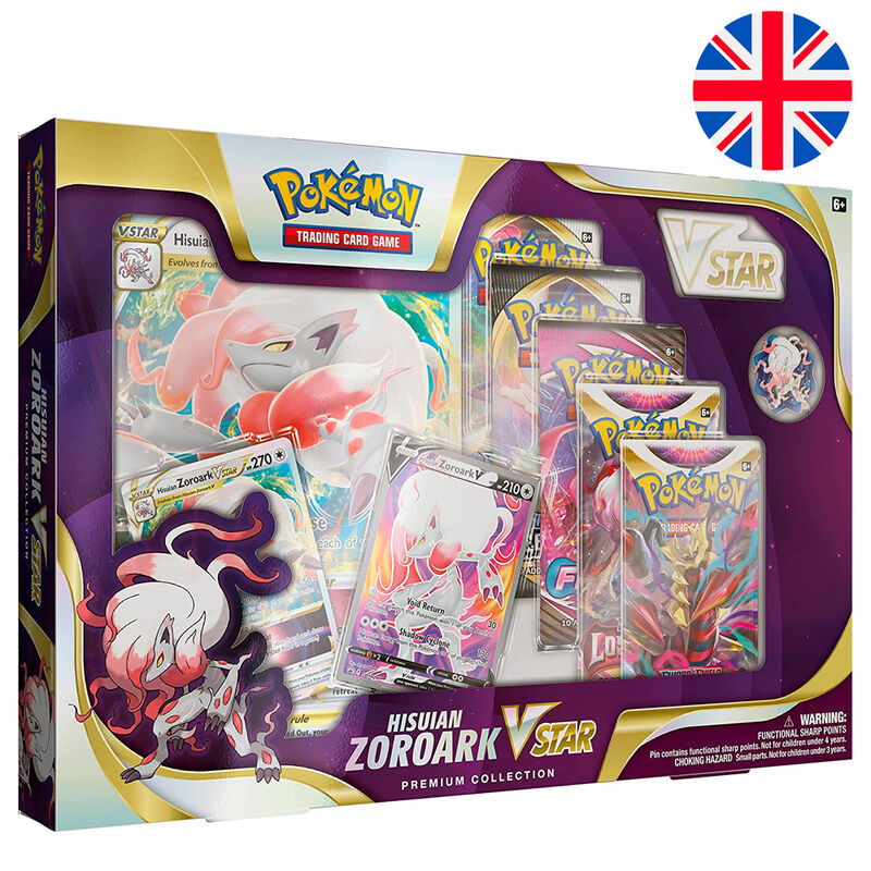 Imagen 1 - Blister Juego Cartas Coleccinables Hisuian Zoroark Vstar Pokemon Ingles