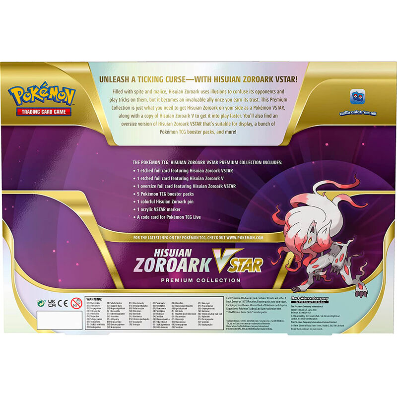 Imagen 2 - Blister Juego Cartas Coleccinables Hisuian Zoroark Vstar Pokemon Ingles