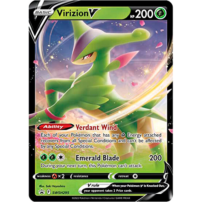 Imagen 3 de Blister Juego Cartas Coleccinables Virizion Vstar Pokemon Ingles