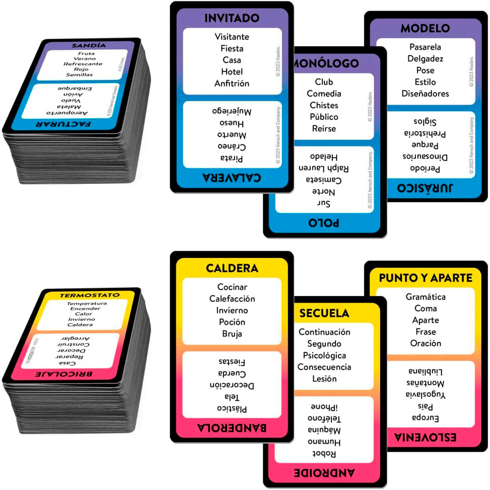 Imagen de Juego Mesa Tabu parte de nuestra colección en Espadas y más, sitio oficial.