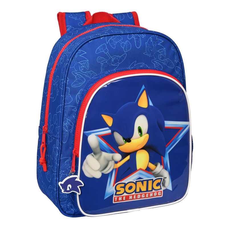 Imagen 1 de Mochila Lets Roll Sonic The Hedgehog 34Cm Adaptable