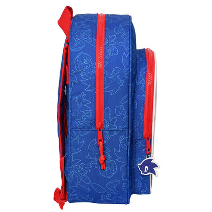 Imagen 3 de Mochila Lets Roll Sonic The Hedgehog 34Cm Adaptable