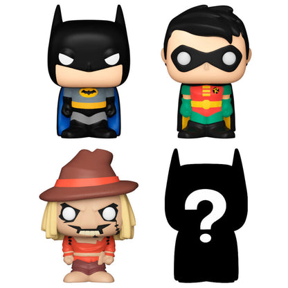 Imagen de Blister 4 Figuras Bitty Pop Dc Comics Batman parte de nuestra colección en Espadas y más, sitio oficial.